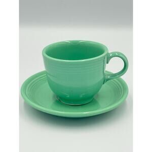 Fiesta by Homer Laughlin Teacup and Saucer set - Retired Sea Mist Green